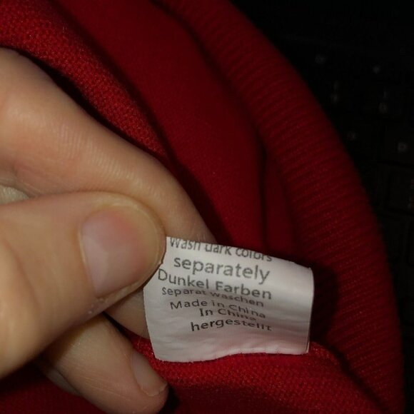 Paul Jones PJ Mens Size XXL Red V Neck Long Sleeve Pullover Red Sweater - Picture 8 of 8